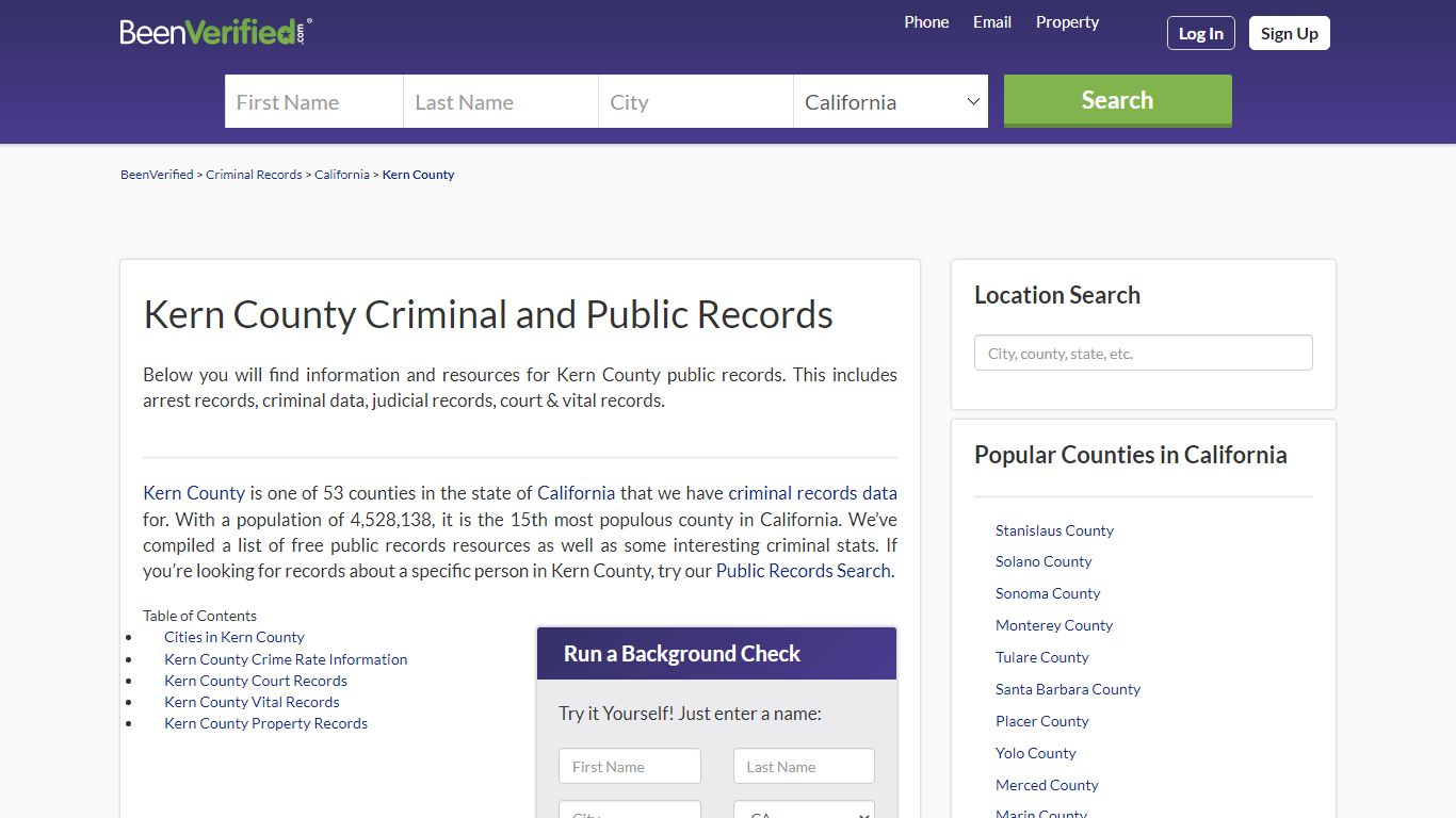 Kern County Arrest Records in CA - Court & Criminal ...